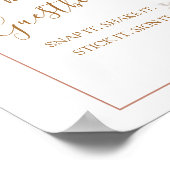 Pompoen Rustieke Boho Herfst Verliefd Foto Guestbo Poster (Hoek)