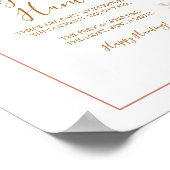 Pompoen Rustieke Boho Herfst Verliefd op Baby Sock Poster (Hoek)