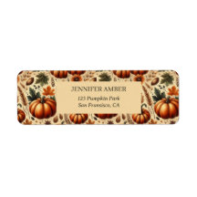 Pompoen Rustieke Herfst & Herfst Bladeren Seizoens