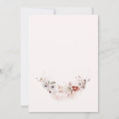 Pompoen rustieke Herfst Waterverf bruiloft Kaart (Achterkant)