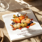 Pompoen Rustieke Thanksgiving Diner Vriendsgeven Servet