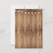 Pompoen Rustieke Trouwreceptie Kaarten Herfst Krij (Achterkant)