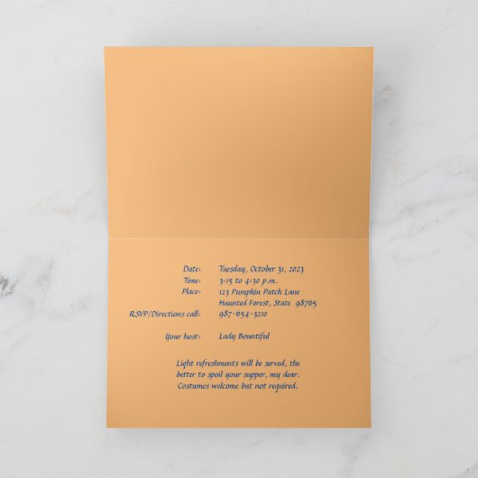 Pompoen samenzwering Hallowe'en Party Uitnodiging (Binnen)