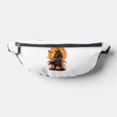 Pompoen Samurai � Halloween Krijger T-Shirt Heuptasje (Liggend)