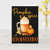 Pompoen Sce & Scrapbooking _ Cute Autumn Rustiek Kaart (Gele Bloem)