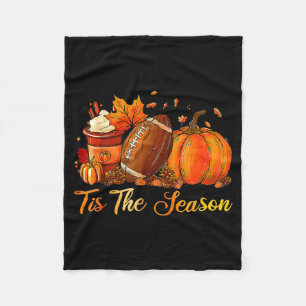 Pompoen Sce Voetbal Het Is Het Seizoen Herfst Dank Fleece Deken
