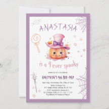 Pompoen Schattig Halloween Baby Meisje 4e Verjaard