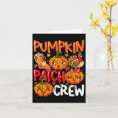 Pompoen Schattigee Patch Crew Thanksgiving Herfst  Kaart (Gele Bloem)