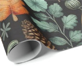 Pompoen Schattigee Waterverf Herfst & Herfst Thank Cadeaupapier (Rol Hoek)