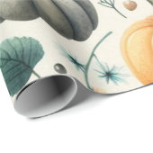 Pompoen Schattigee Waterverf Herfst & Herfst Thank Cadeaupapier (Rol Hoek)