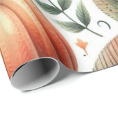 Pompoen Schattigee Waterverf Herfst & Herfst Thank Cadeaupapier (Rol Hoek)