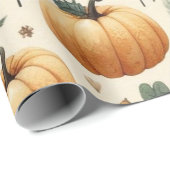 Pompoen Schattigee Waterverf Herfst & Herfst Thank Cadeaupapier (Rol Hoek)