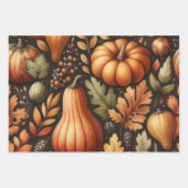 Pompoen Schattigee Waterverf Herfst & Herfst Thank Inpakpapier Vel (Voorkant 3)