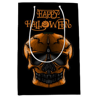Pompoen Schedel Halloween Feest  Medium Cadeauzakje