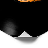 Pompoen Schedel Halloween Feest Perfect Poster (Hoek)