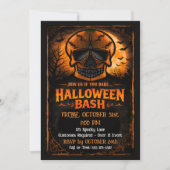 Pompoen Schedel Halloween Feest Save The Date (Voorkant)