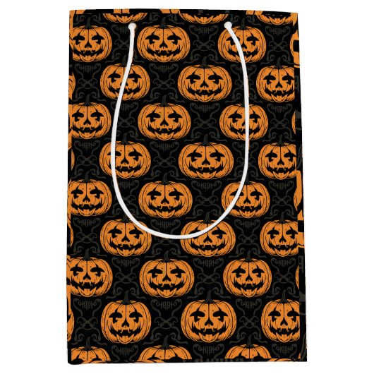 Pompoen Schedel Medium Cadeauzakje (Voorkant)