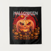 POMPOEN SCHEDELS SKELET HALLOWEEN WANDKLEED (Voorkant)