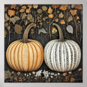 Pompoen schilderij najaar poster keuken muur decor (Voorkant)