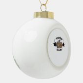 Pompoen Seizoen Cheetah Print Pompoen Herfst Desig Keramische Bal Ornament (Links)