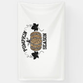 Pompoen Seizoen Cheetah Print Pompoen Herfst Desig Spandoek (Verticaal)