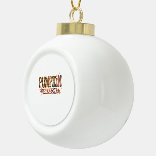 Pompoen Seizoen Herfst Boho Keramische Bal Ornament (Rechts)