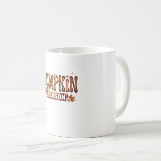 Pompoen Seizoen Herfst Boho Koffiemok (Voorkant rechts)