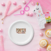 Pompoen Seizoen Herfst Boho Papieren Bordje (Feest)