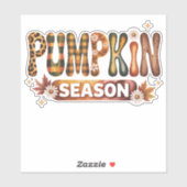Pompoen Seizoen Herfst Boho Sticker (Vel)