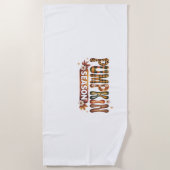 Pompoen Seizoen Herfst Boho Strandlaken (Voorkant)