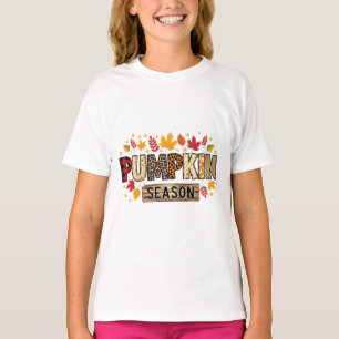 Pompoen Seizoen Herfst Esthetische T-shirt Autum