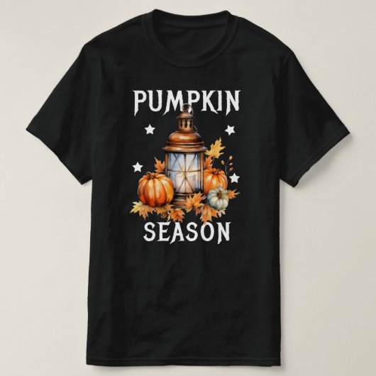 Pompoen Seizoen Herfst Herfst Bladeren T-shirt (Design voorkant)