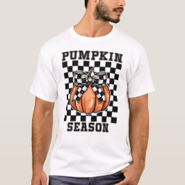Pompoen Seizoen Herfst Herfst Bladeren T-shirt