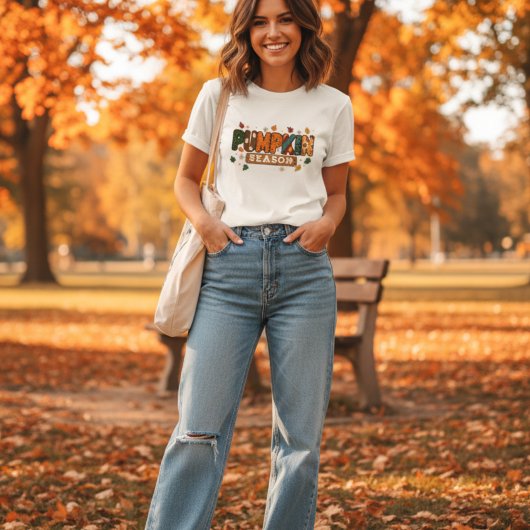 Pompoen Seizoen Herfst Rustieke Thanksgiving voorA Tri-Blend Shirt