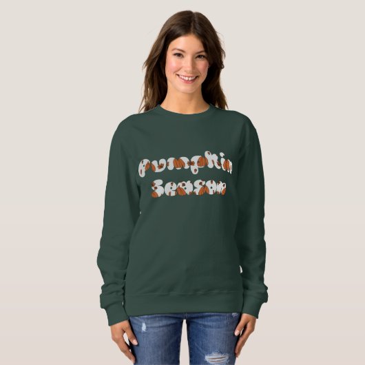 Pompoen Seizoen Herfst Sweatshirt Tshirt Custom To (Voorkant volledig)