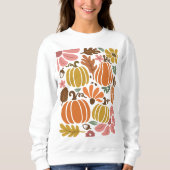Pompoen Seizoen Herfst Thanksgiving Herfst Trui (Voorkant)