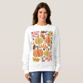 Pompoen Seizoen Herfst Thanksgiving Herfst Trui (Voorkant volledig)