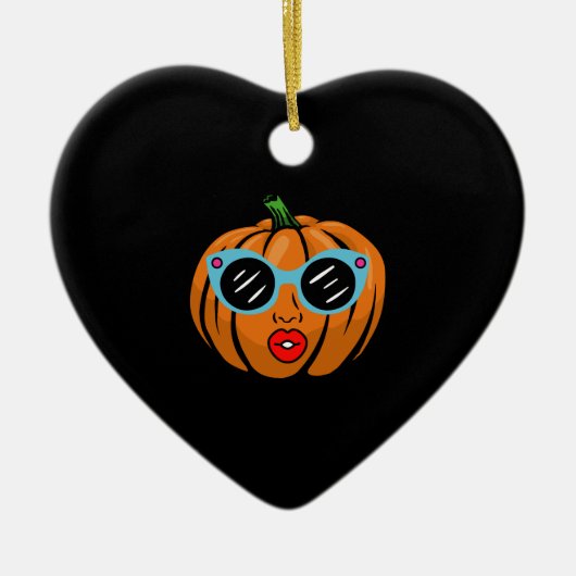  pompoen Shirt Funny Cute Pumpkin Keramisch Ornament (Voorkant)