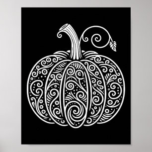 Pompoen Shirt Vrouwen Schattigee Herfst Herfst Tha Poster