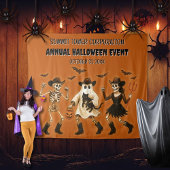 Pompoen Sinaasappel Halloween Event Achtergrond Wandkleed