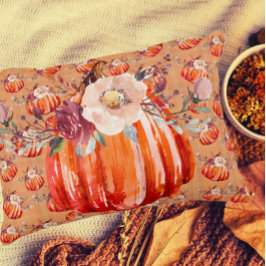 Pompoen sinaasappel herfst bloemenplaid check herf accent kussen