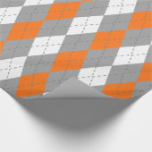 Pompoen Sinaasappel Houtskool Dk Grijs Wht XL Argy Cadeaupapier (Hoek)