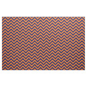 Pompoen Sinaasappel Navy Blue LG Chevron Pattern 1 Stof (Fat Quarter)