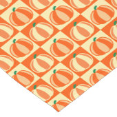 Pompoen Sinaasappel Tartan Plaid Thanksgiving Korte Tafelloper (Hoek)