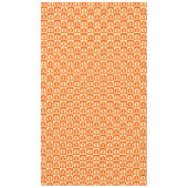 Pompoen Sinaasappel Tartan Plaid Thanksgiving Tafelkleed (Voorkant)