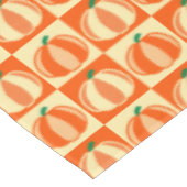 Pompoen Sinaasappel Tartan Plaid Thanksgiving Tafelkleed (Gekanteld)