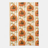 Pompoen Sinaasappel Turkije Keuken Handdoek (Verticaal)