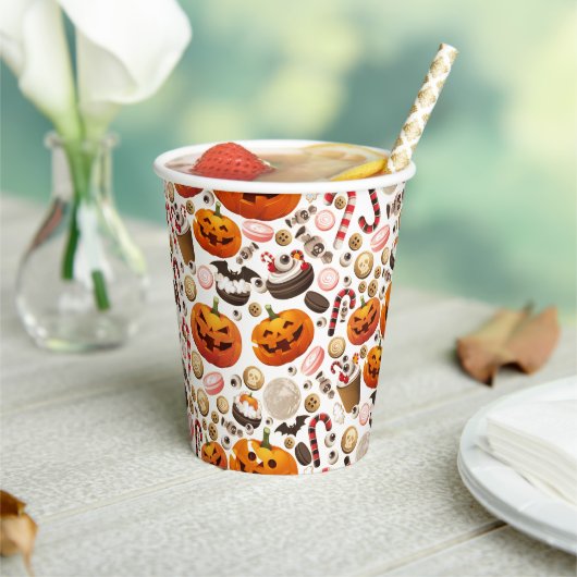 Pompoen Sip Cup Papieren Bekers (Insitu)