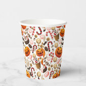 Pompoen Sip Cup Papieren Bekers (Rechts)