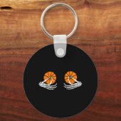 Pompoen Skelet Hand Halloween Sleutelhanger (Voorkant)